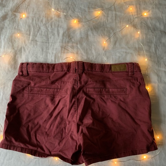 Garage Red Khaki Shorts - Picture 2 of 3
